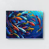 Fish Vibrant Abstract 9 Wall Art