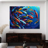 Fish Vibrant Abstract 9 Wall Art