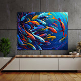 Fish Vibrant Abstract 9 Wall Art