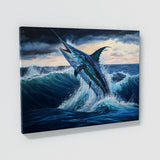 Fish Vivid Blue Ocean Marlin 4 Wall Art