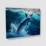 Fish Vivid Blue Ocean Marlin 5 Wall Art