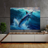 Fish Vivid Blue Ocean Marlin 5 Wall Art