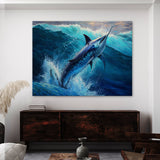Fish Vivid Blue Ocean Marlin 5 Wall Art
