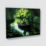 Fishing Fisherman River Greenery 9 Wall Art