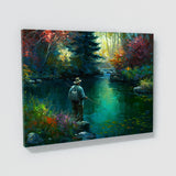 Fishing Fisherman Stream 6 Wall Art
