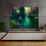 Fishing Fisherman Stream 6 Wall Art
