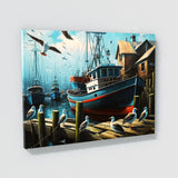 Fishing Harbor Boats 11 Wall Art