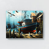 Fishing Harbor Boats 11 Wall Art