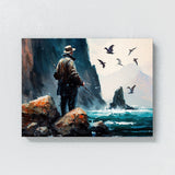 Fishing Seascape Scene 1 Wall Art