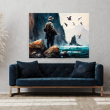 Fishing Seascape Scene 1 Wall Art