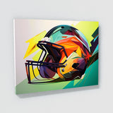 Football Abstract Helmet 4 Wall Art