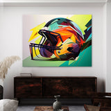Football Abstract Helmet 4 Wall Art