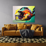 Football Abstract Helmet 4 Wall Art