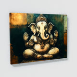 Ganesha Art Encaustic 7 Wall Art