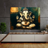 Ganesha Art Encaustic 7 Wall Art