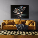 Gemstone Diamond Black 2 Wall Art