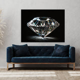 Gemstone Diamond Black 3 Wall Art