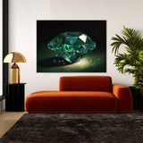 Gemstone Emerald Green 6 Wall Art