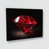 Gemstone Ruby Black Background 4 Wall Art