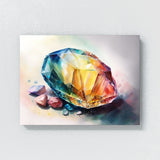 Gemstone Vibrant Watercolor 1 Wall Art