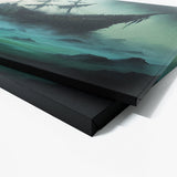 Ghost Shipwreck Misty Sea 4 Wall Art