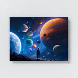 Astronaut And Planets 10 Wall Art