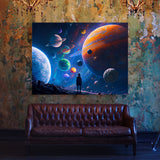 Astronaut And Planets 10 Wall Art
