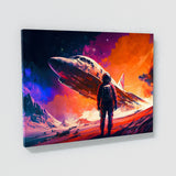 Astronaut And Space Ship 12 Wall Art