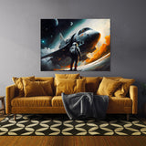 Astronaut And Space Ship 13 Wall Art