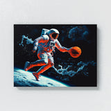 Astronaut Basketball 100 Wall Art