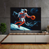 Astronaut Basketball 100 Wall Art