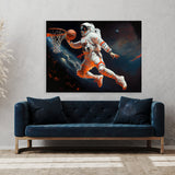 Astronaut Basketball 101 Wall Art