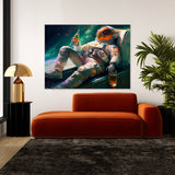 Astronaut Chilling With Beer 46 Wall Art