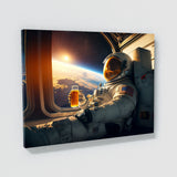 Astronaut Chilling With Beer 47 Wall Art
