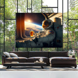 Astronaut Chilling With Beer 47 Wall Art