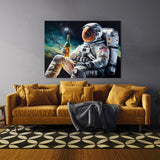Astronaut Chilling With Beer 51 Wall Art