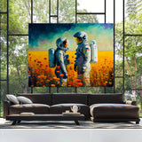 Astronaut Couple 23 Wall Art