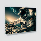 Astronaut Dj Mixing Music 36 Wall Art