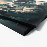 Astronaut Dj Mixing Music 36 Wall Art