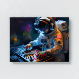 Astronaut Dj Mixing Music 39 Wall Art