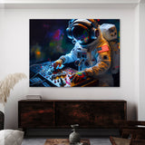 Astronaut Dj Mixing Music 39 Wall Art