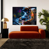 Astronaut Dj Mixing Music 39 Wall Art
