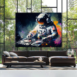 Astronaut Dj Mixing Music 40 Wall Art