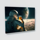 Astronaut Drinking Beer 48 Wall Art