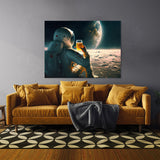 Astronaut Drinking Beer 48 Wall Art