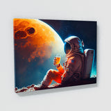 Astronaut Drinking Beer 49 Wall Art