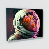 Astronaut Flower Helmet 64 Wall Art