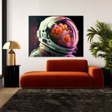 Astronaut Flower Helmet 64 Wall Art