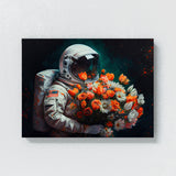 Astronaut Flowers 37 Wall Art