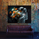 Astronaut Flowers 38 Wall Art